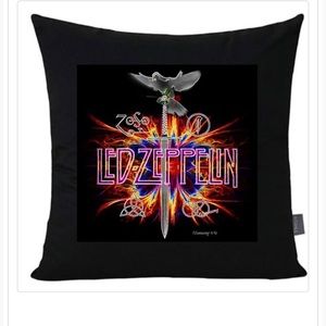 Led Zepplin Throw pillow